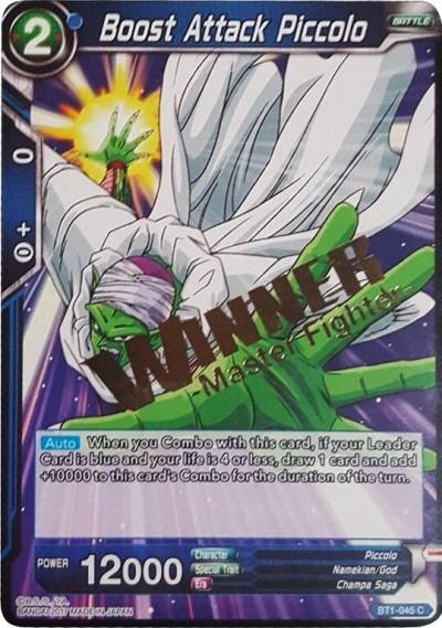 Boost Attack Piccolo Winner Stamped BT1-045 Tournament Promotion Cards Dragonball Super card