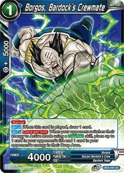 Borgos Bardocks Crewmate DB3-040 Draft Box 06 - Giant Force Dragonball Super card