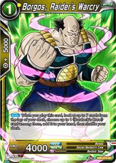 Borgos Raiders Warcry DB1-074 Draft Box 04 - Dragon Brawl Dragonball Super card