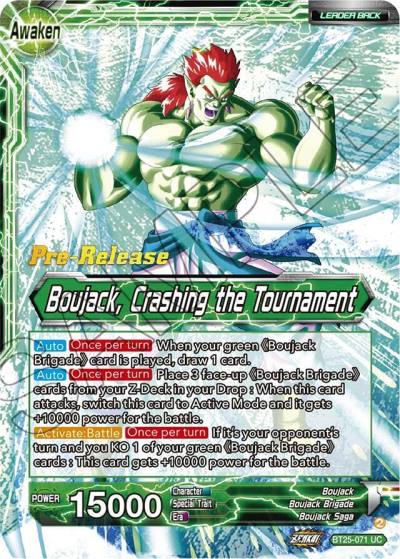 Boujack Brigade Boujack Crashing the Tournament BT25-071 Legend of the Dragon Balls Pre-Release Cards Dragonball Super card