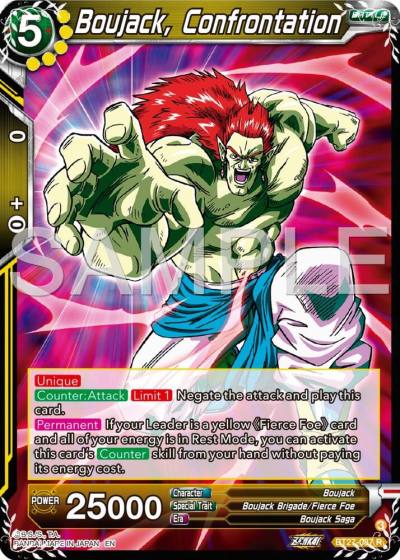 Boujack Confrontation BT27-087 History of Z Dragonball Super card