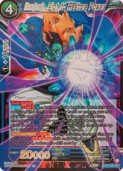 Boujack Plot to Restore Power BT27-035 History of Z Dragonball Super card