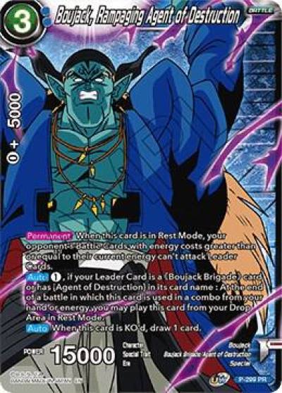 Boujack Rampaging Agent of Destruction Winner Stamped P-299 Tournament Promotion Cards Dragonball Super card