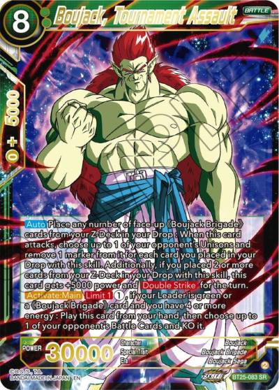 Boujack Tournament Assault BT25-083 Legend of the Dragon Balls Dragonball Super card