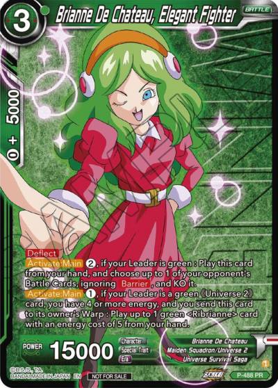 Brianne De Chateau Elegant Fighter Zenkai Series Tournament Pack Vol3 Winner P-488 Tournament Promotion Cards Dragonball Super card