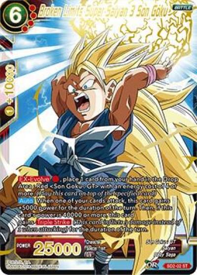 Broken Limits Super Saiyan 3 Son Goku Foil SD2-02 Cross Worlds Dragonball Super card