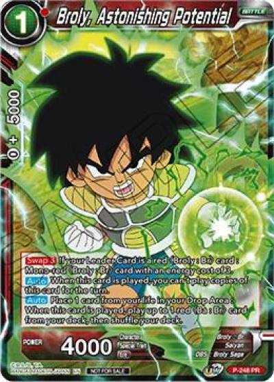 Broly Astonishing Potential P-248 Promotion Cards Dragonball Super card