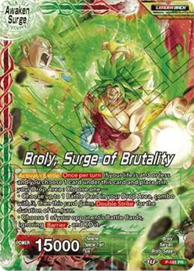 Broly Broly Surge of Brutality P-181 Promotion Cards Dragonball Super card