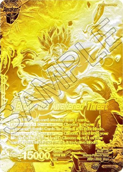 Broly Broly the Awakened Threat Championship Final 2019 Gold Metal Foil P-092 Tournament Promotion Cards Dragonball Super card