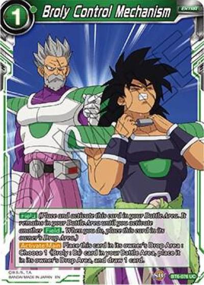 Broly Control Mechanism BT6-076 Destroyer Kings Dragonball Super card