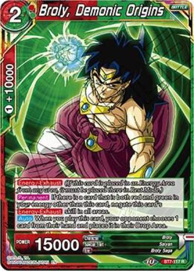 Broly Demonic Origins Foil BT7-117 Assault of the Saiyans Dragonball Super card