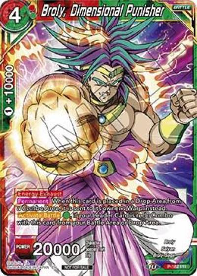 Broly Dimensional Punisher P-182 Promotion Cards Dragonball Super card