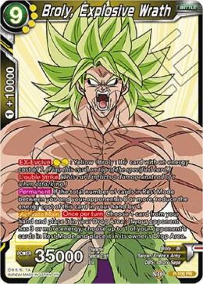 Broly Explosive Wrath P-106 Promotion Cards Dragonball Super card