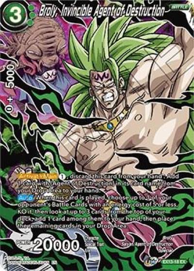 Broly Invincible Agent of Destruction EX13-18 Special Anniversary Set 2020 Dragonball Super card