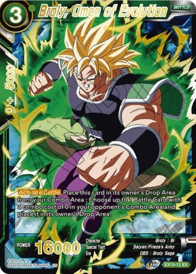 Broly Omen of Evolution EX19-12 Special Anniversary Set 2021 Dragonball Super card