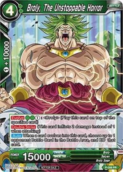 Broly The Unstoppable Horror Non Foil Version P-006 Promotion Cards Dragonball Super card