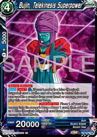Bujin Telekinesis Superpower BT27-036 History of Z Dragonball Super card