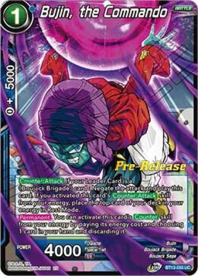 Bujin the Commando BT13-055 Supreme Rivalry Pre-Release Cards Dragonball Super card