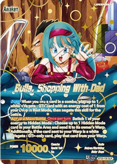 Bulla Bulla Shopping With Dad SLR BT29-105 Fearsome Rivals Dragonball Super card