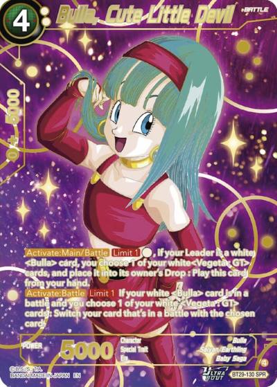 Bulla Cute Little Devil SPR BT29-130 Fearsome Rivals Dragonball Super card
