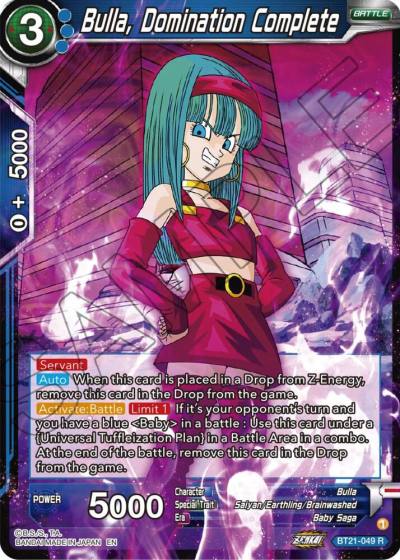 Bulla Domination Complete BT21-049 Wild Resurgence Dragonball Super card