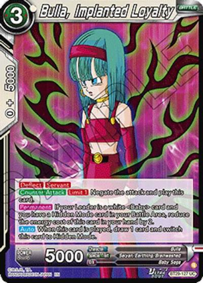 Bulla Implanted Loyalty BT29-127 Fearsome Rivals Dragonball Super card