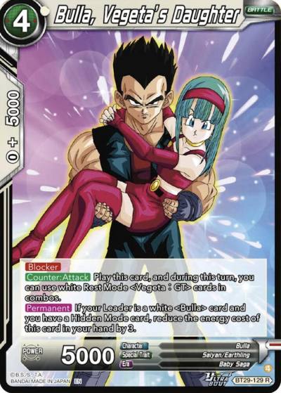 Bulla Vegetas Daughter BT29-129 Fearsome Rivals Dragonball Super card