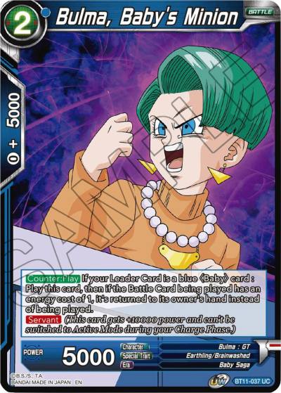 Bulma Babys Minion Foil BT11-037 Vermilion Bloodline Dragonball Super card