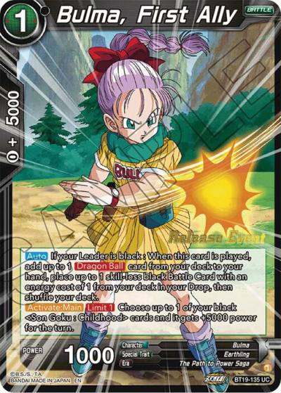 Bulma First Ally Fighters Ambition Holiday Pack BT19-135 Tournament Promotion Cards Dragonball Super card
