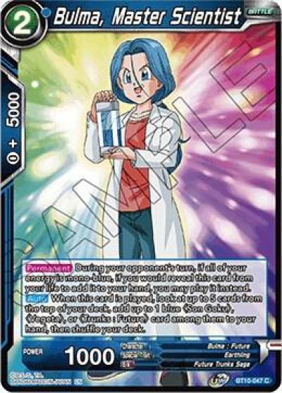 Bulma Master Scientist BT10-047 Rise of the Unison Warrior Dragonball Super card