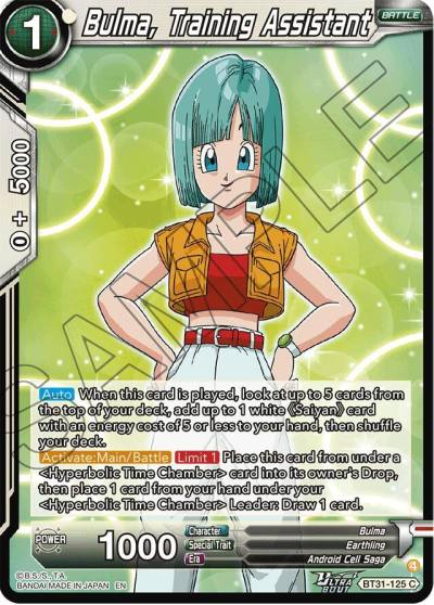 Bulma Training Assistant BT31-125 Impact Beyond Dimensions Dragonball Super card