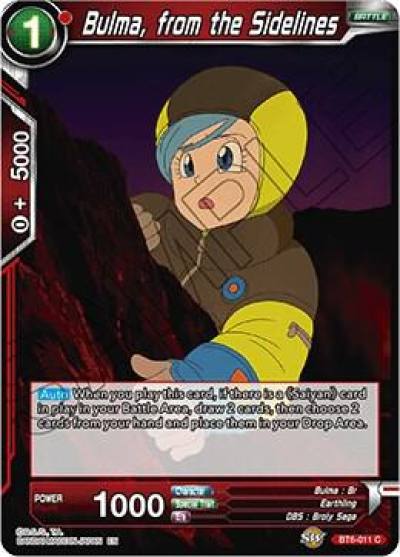 Bulma from the Sidelines BT6-011 Destroyer Kings Dragonball Super card