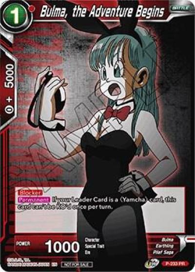 Bulma the Adventure Begins P-233 Promotion Cards Dragonball Super card