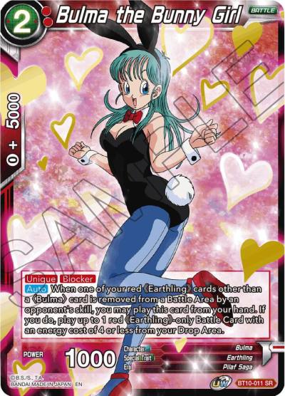 Bulma the Bunny Girl BT10-011 Rise of the Unison Warrior Dragonball Super card
