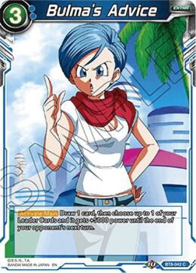 Bulmas Advice BT8-042 Malicious Machinations Dragonball Super card