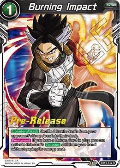 Burning Impact BT10-142 Rise of the Unison Warrior Pre-Release Cards Dragonball Super card