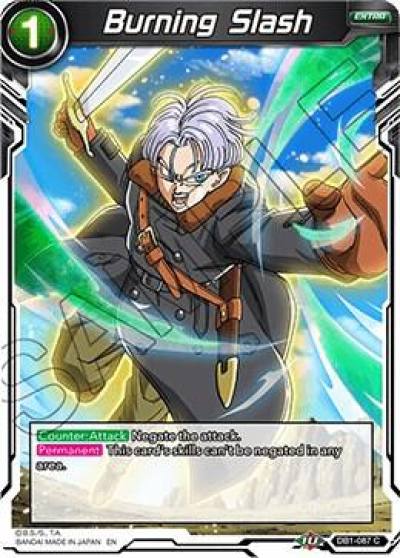 Burning Slash DB1-087 Draft Box 04 - Dragon Brawl Dragonball Super card