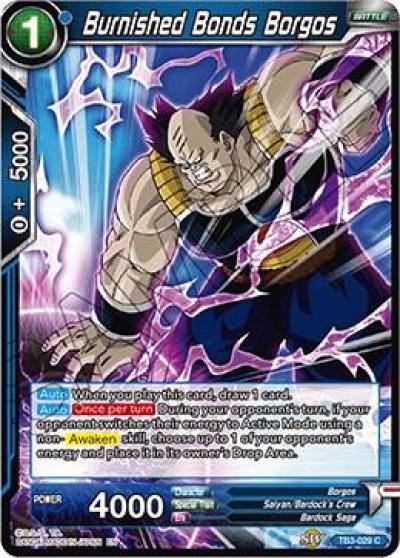 Burnished Bonds Borgos Foil TB3-029 Clash of Fates Dragonball Super card