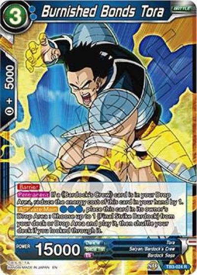Burnished Bonds Tora TB3-024 Clash of Fates Dragonball Super card