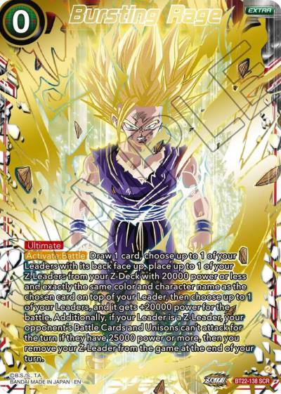Bursting Rage BT22-138 Critical Blow Dragonball Super card