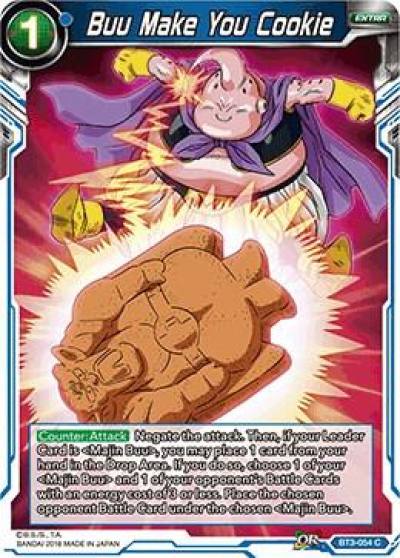 Buu Make You Cookie BT3-054 Cross Worlds Dragonball Super card