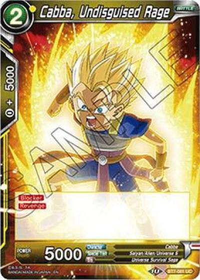 Cabba Undisguised Rage BT7-081 Assault of the Saiyans Dragonball Super card