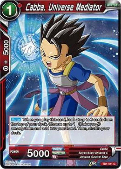 Cabba Universe Mediator TB1-011 Tournament of Power Dragonball Super card