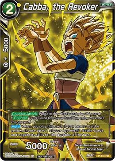 Cabba the Revoker P-141 Promotion Cards Dragonball Super card