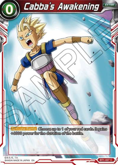 Cabbas Awakening Reprint BT1-027 Battle Evolution Booster Dragonball Super card