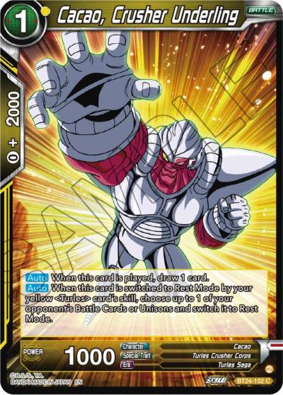 Cacao Crusher Underling Foil BT24-102 Beyond Generations Dragonball Super card