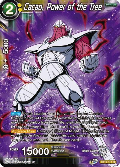 Cacao Power of the Tree BT15-111 Saiyan Showdown Dragonball Super card