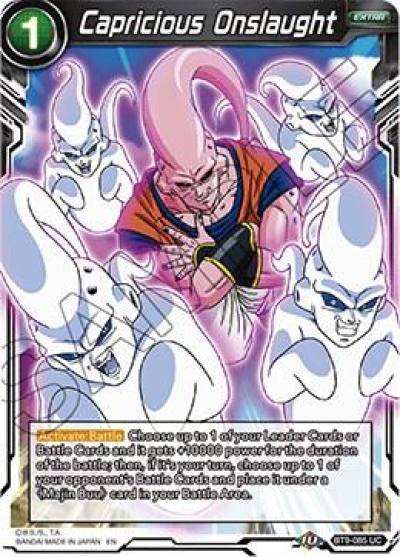 Capricious Onslaught BT9-085 Universal Onslaught Dragonball Super card