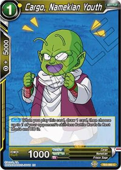Cargo Namekian Youth Foil TB3-060 Clash of Fates Dragonball Super card