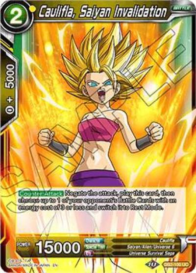 Caulifla Saiyan Invalidation DB2-100 Draft Box 05 - Divine Multiverse Dragonball Super card